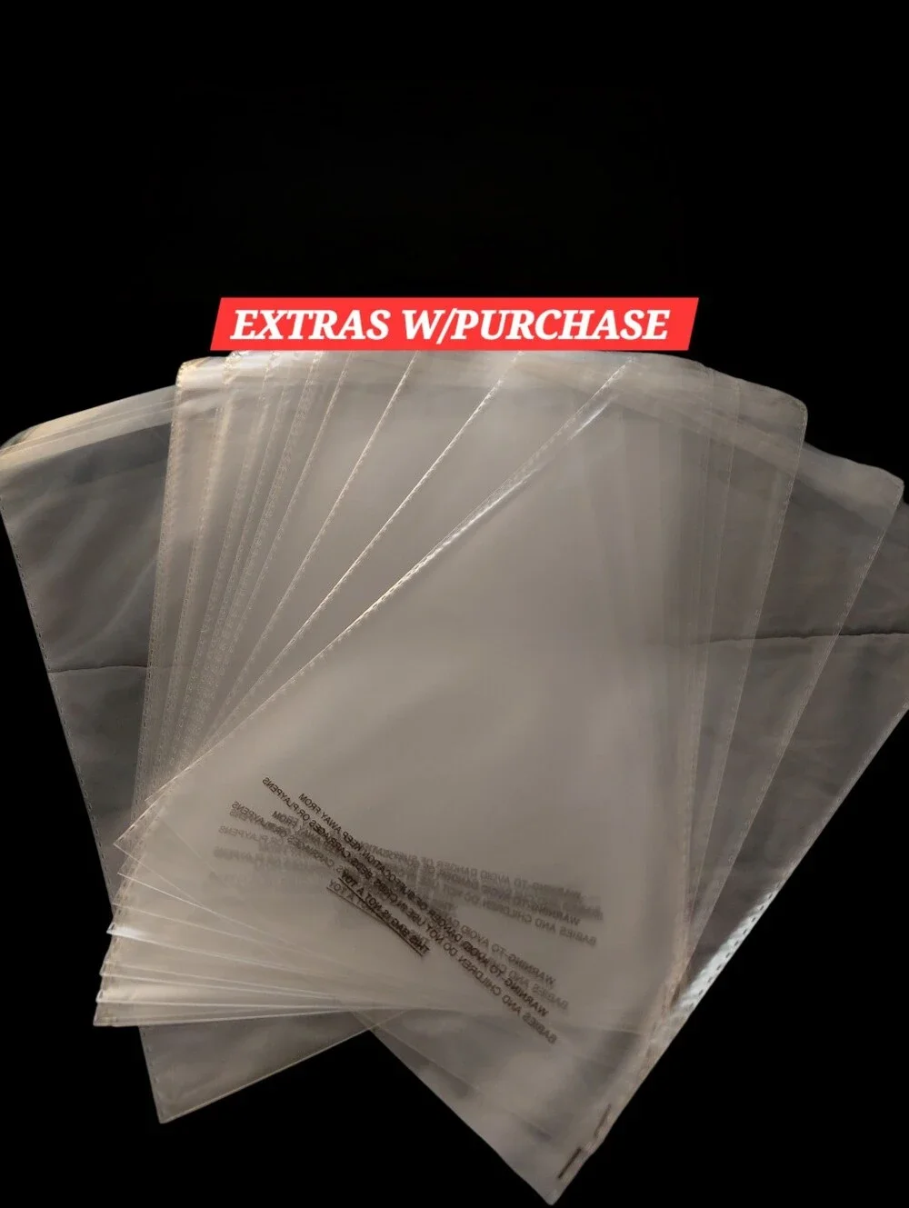 15ct. 4x6 Cellophane Resealable Bag With Suffocation Warning      🦋LAST ONE